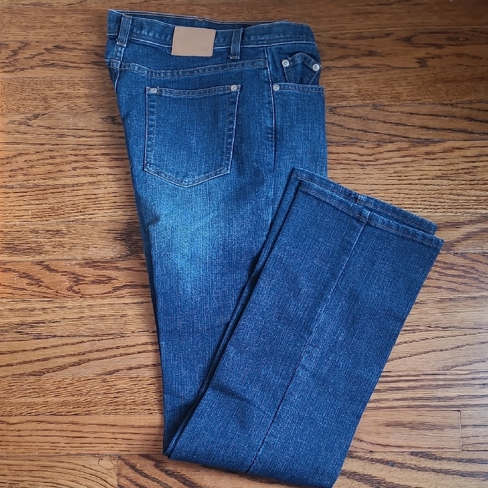 J. Crew Women's Classic Indigo Straight Jeans Vintage